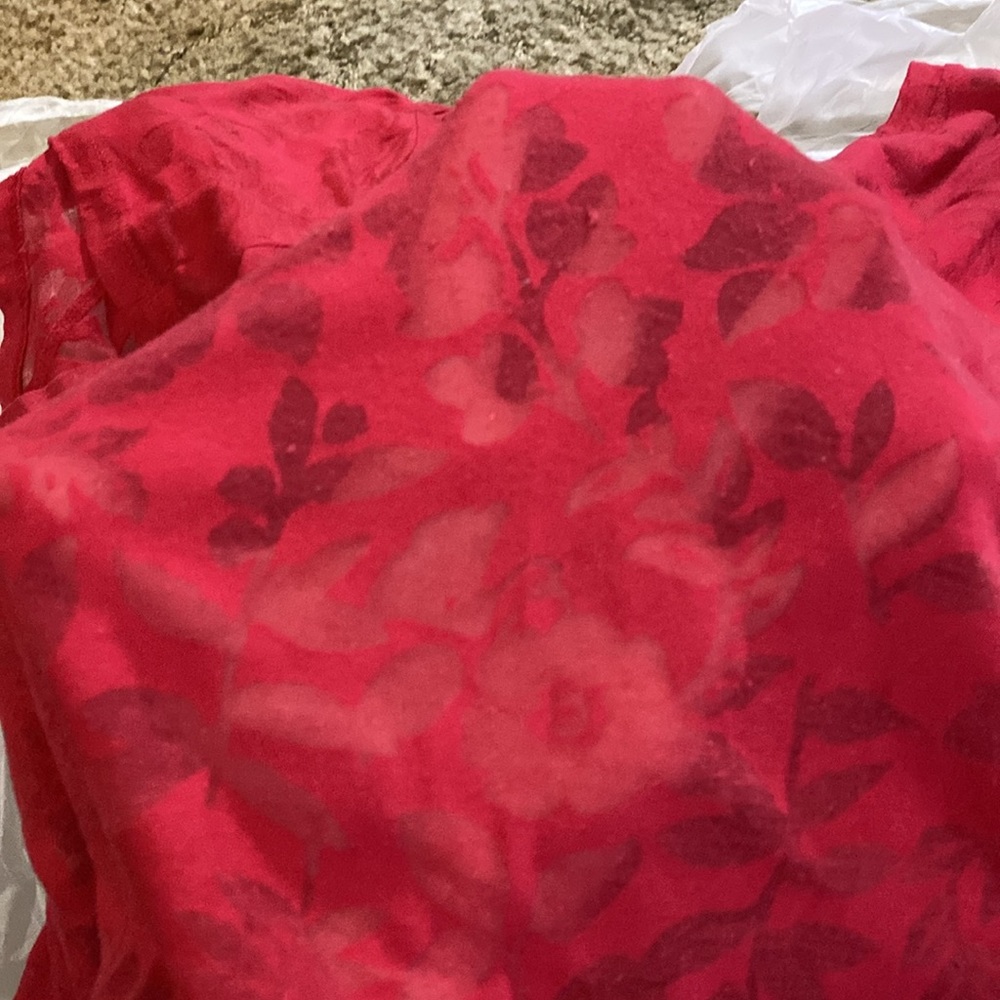 Red See-through top - Picture 2 of 4